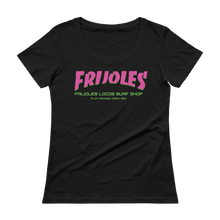 Women's Frijoles Thrash Scoopneck T-Shirt PNK/GRN Print