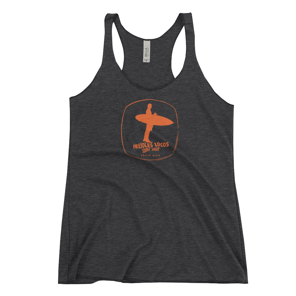 Classic Logo in Orange on Women's Racerback Tank