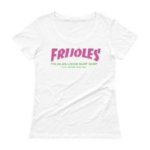 Women's Frijoles Thrash Scoopneck T-Shirt PNK/GRN Print