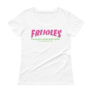 Women's Frijoles Thrash Scoopneck T-Shirt PNK/GRN Print