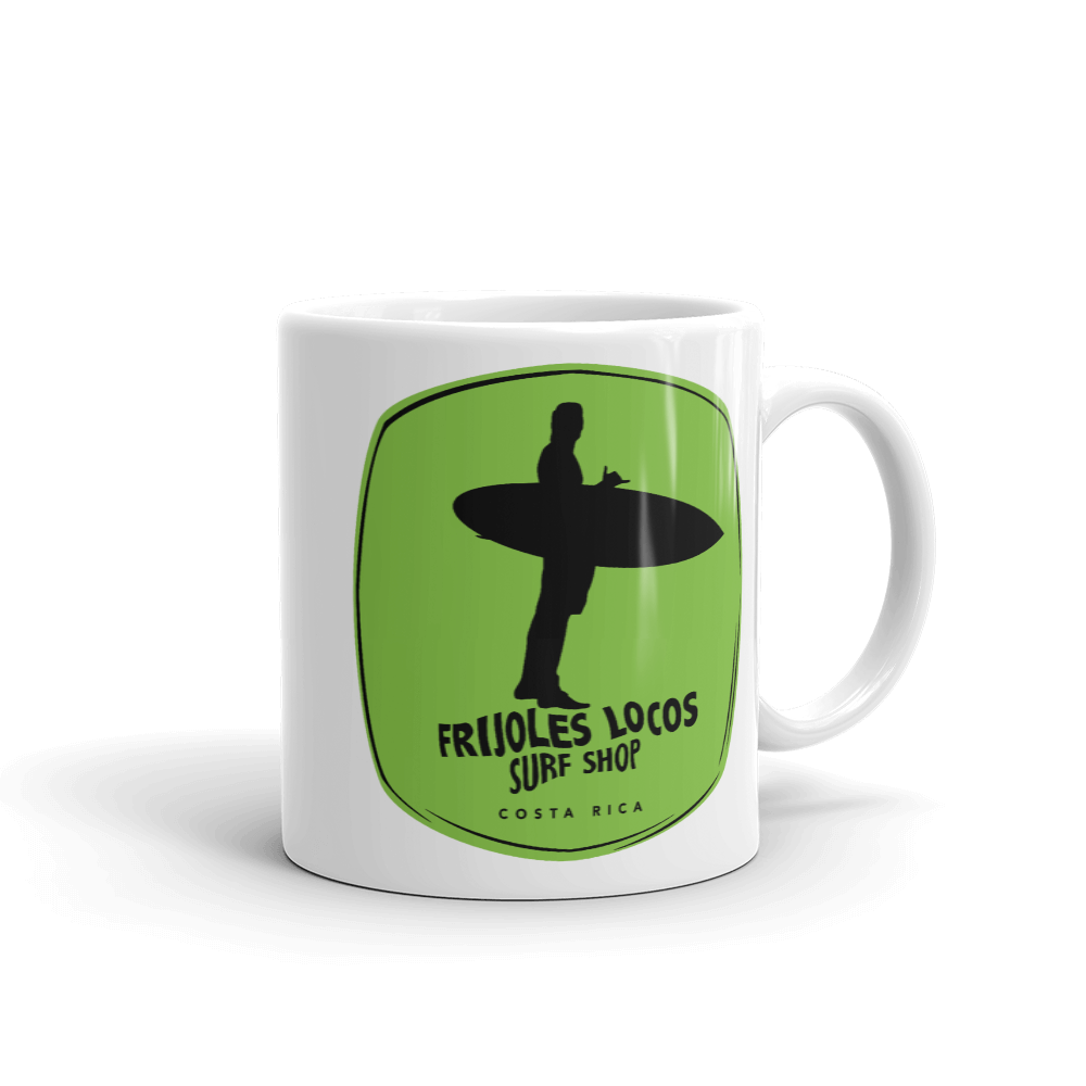 Classic Frijoles Locos Logo GRN/BLK Mug