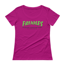Women's Frijoles Thrash Scoopneck T-Shirt GRN/BLK Print