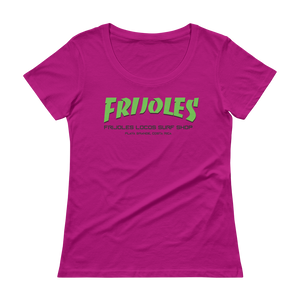 Women's Frijoles Thrash Scoopneck T-Shirt GRN/BLK Print