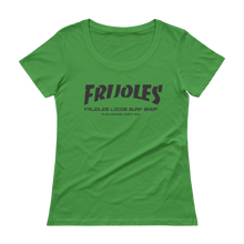 Women's Frijoles Thrash Scoopneck T-Shirt BLACK Print