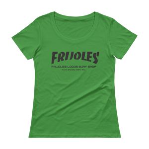 Women's Frijoles Thrash Scoopneck T-Shirt BLACK Print