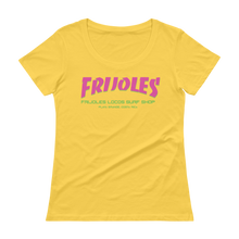 Women's Frijoles Thrash Scoopneck T-Shirt PNK/GRN Print