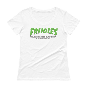 Women's Frijoles Thrash Scoopneck T-Shirt GRN/BLK Print