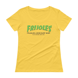 Women's Frijoles Thrash Scoopneck T-Shirt GRN/BLK Print