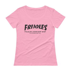 Women's Frijoles Thrash Scoopneck T-Shirt BLACK Print