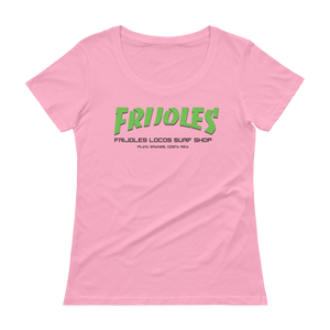 Women's Frijoles Thrash Scoopneck T-Shirt GRN/BLK Print